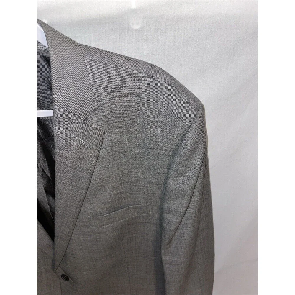 Egara Men’s Suit Blazer Size 48R Gray Business Formal Wedding City